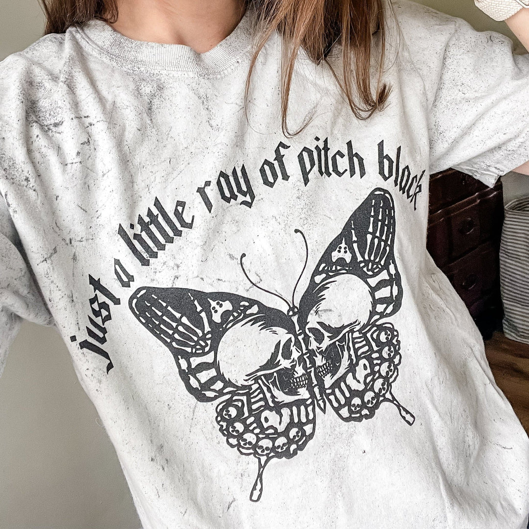 Little Ray Of Pitch Black Colorblast Tee
