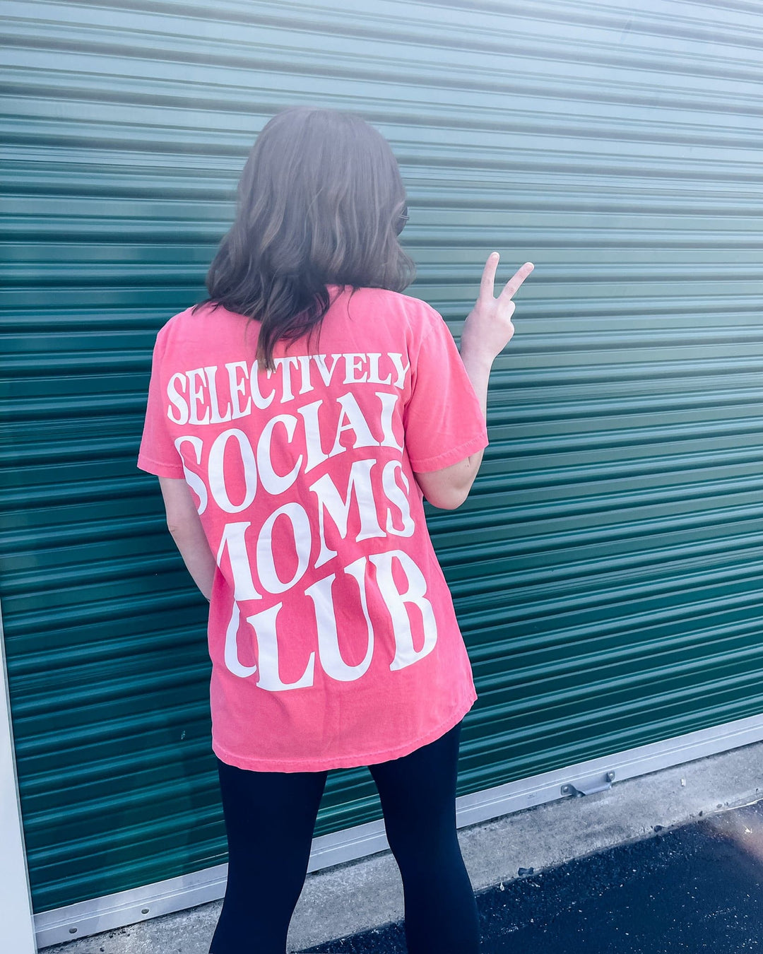 Selectively Social Moms Club Tee - Watermelon