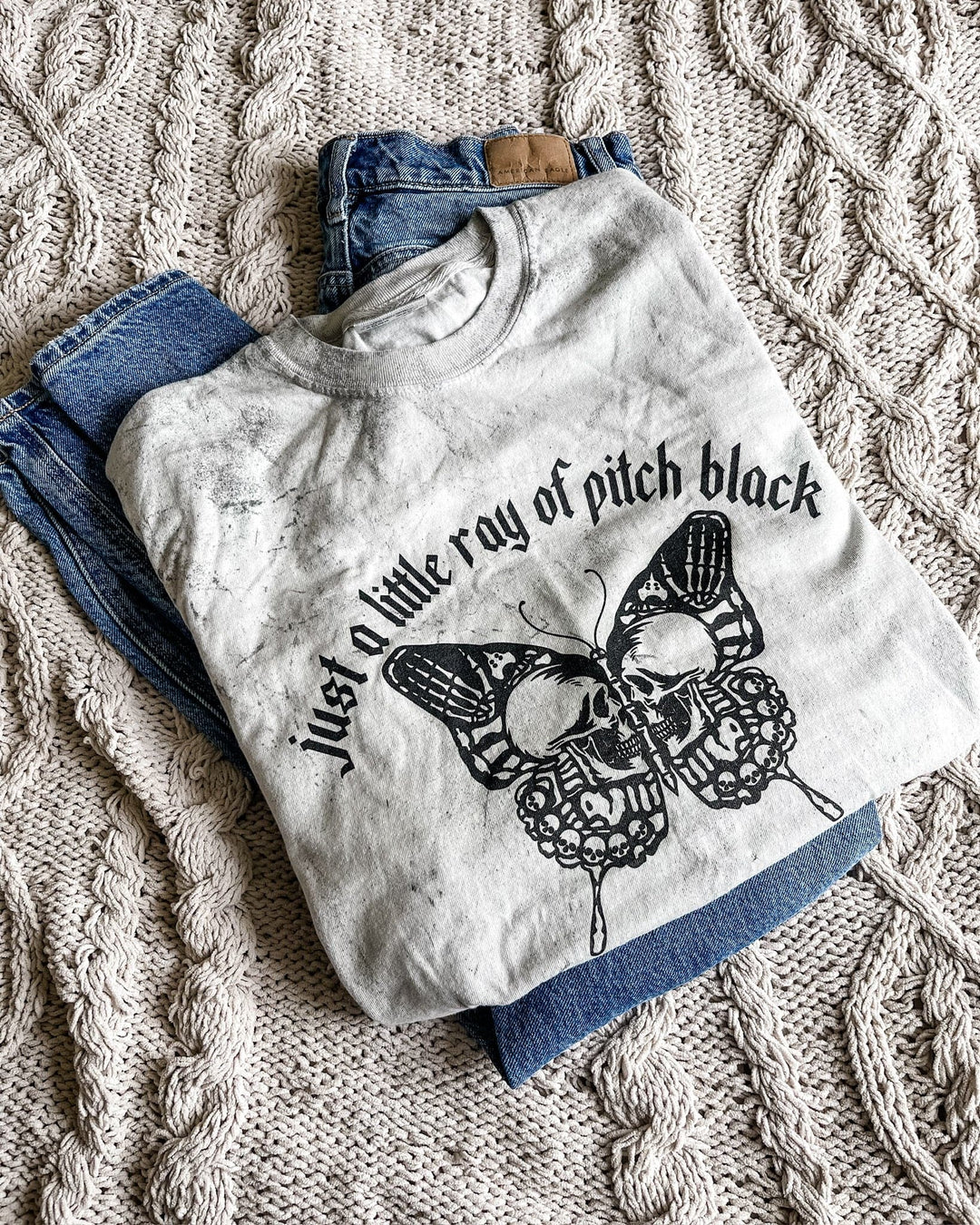 Little Ray Of Pitch Black Colorblast Tee