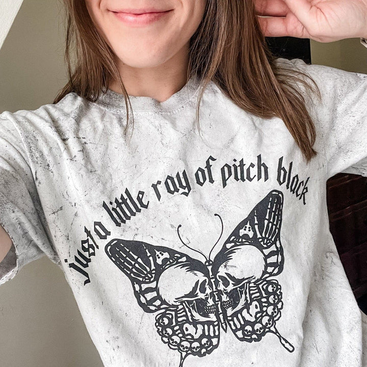 Little Ray Of Pitch Black Colorblast Tee