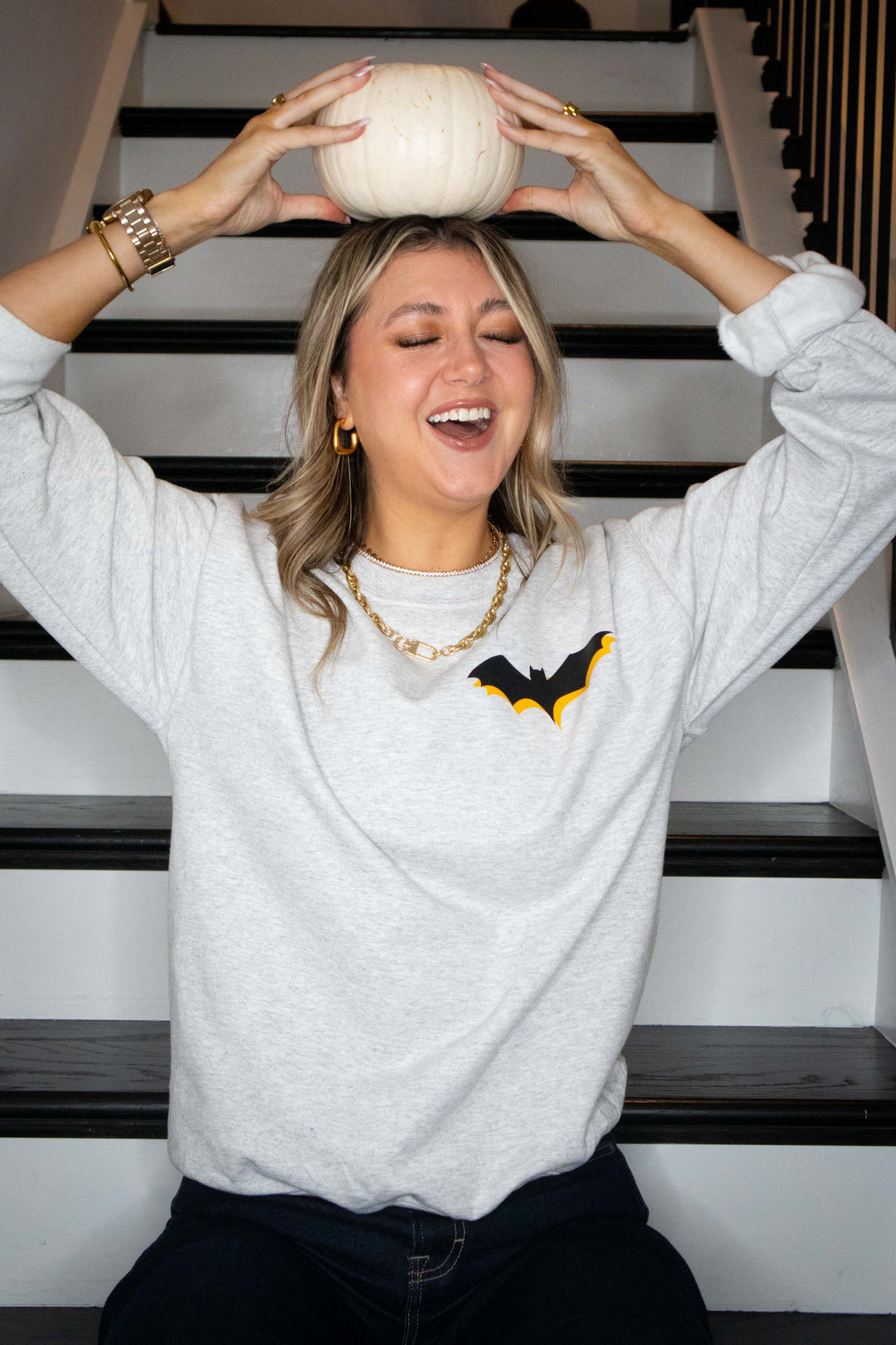 Home Is Where the Haunt Is Haunted House Light Gray Sweatshirt