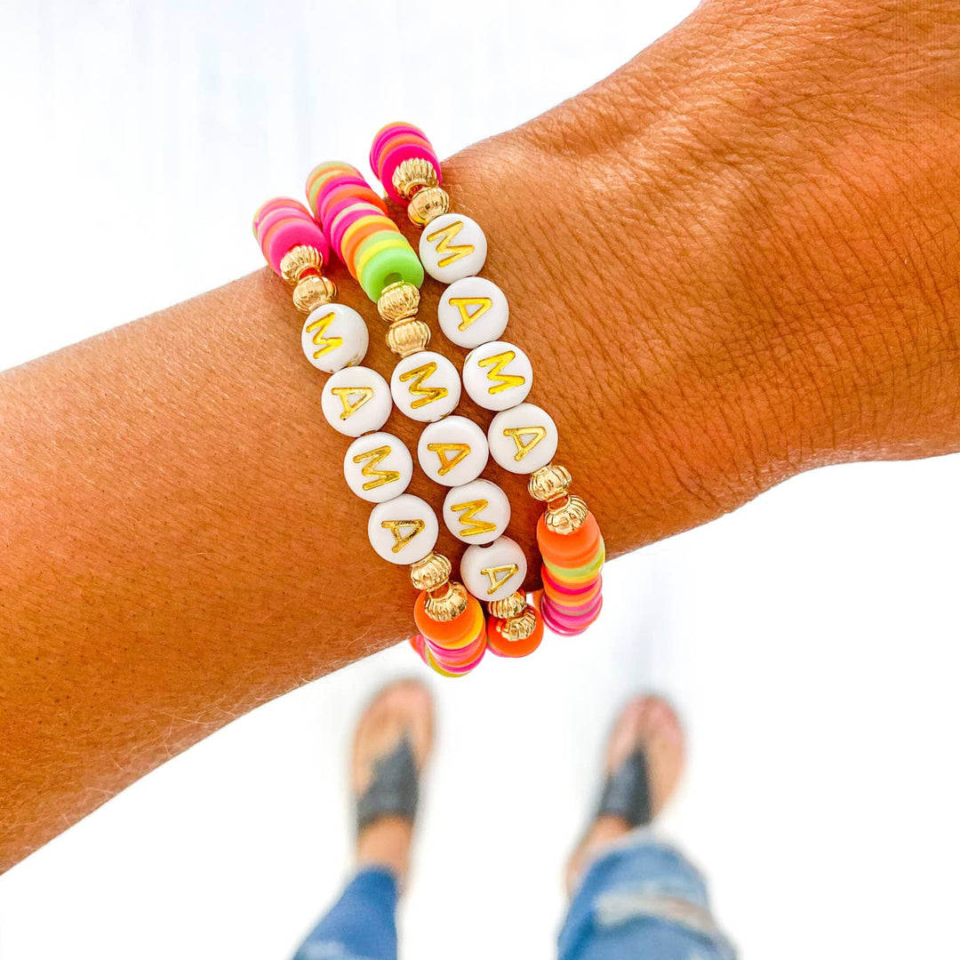 Mama Heishi Bracelet - Neon Multicolor