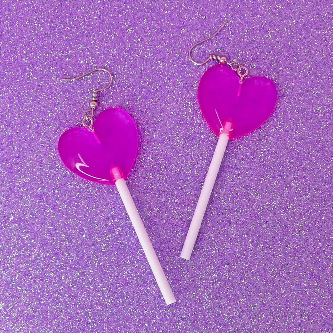 Heart Lollipop Earrings