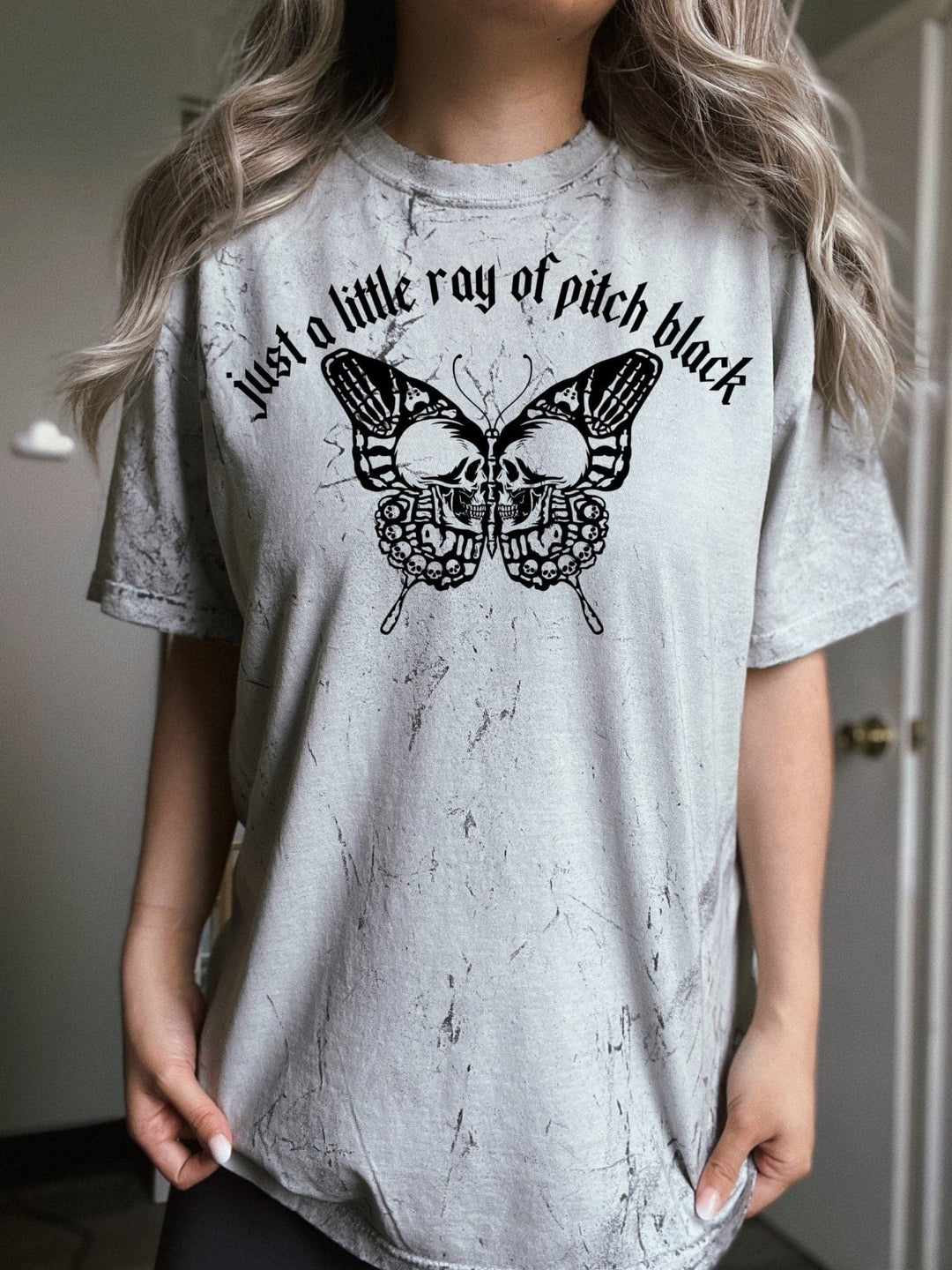 Little Ray Of Pitch Black Colorblast Tee