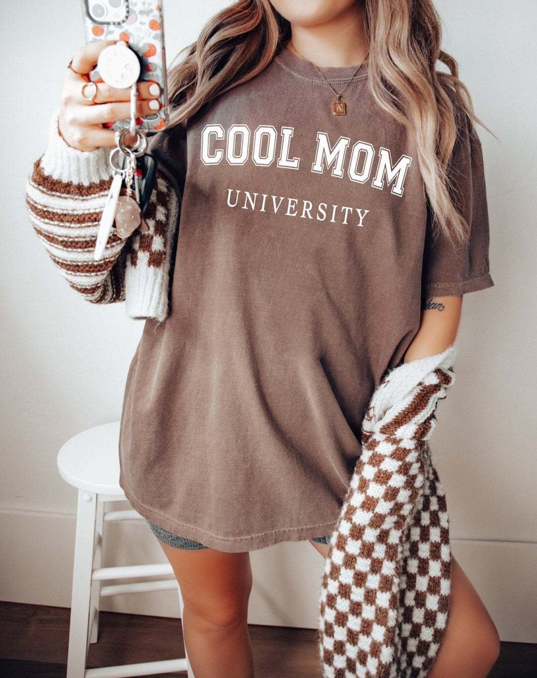 Cool Mom University Espresso Tee