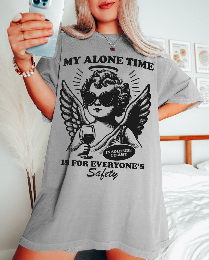 My Alone Time Tee - Grey
