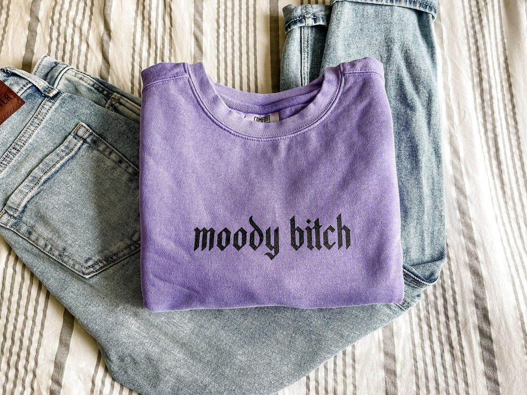 Moody Bitch Sweatshirt - Violet