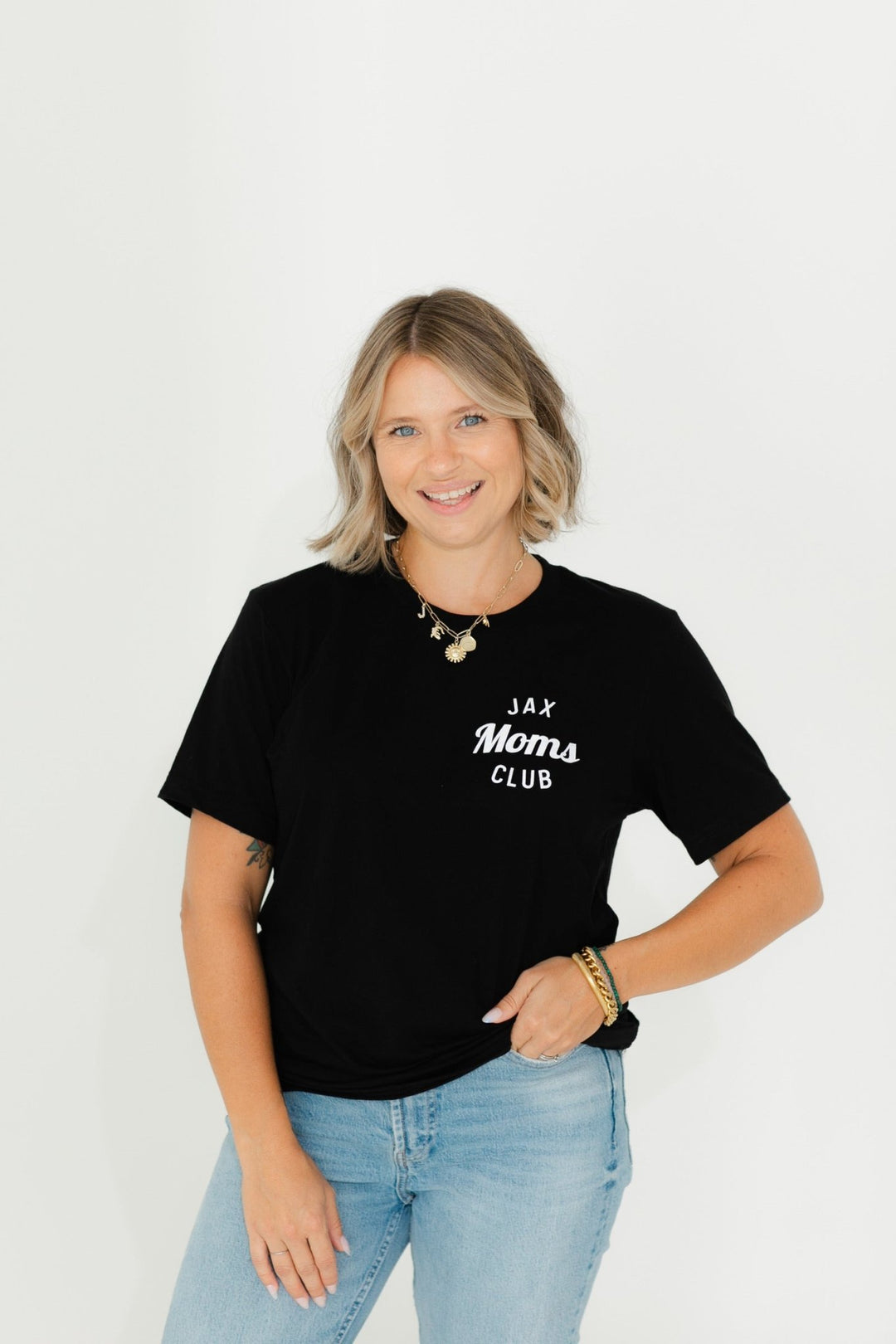 Jax Moms Club Icon Tee - Black
