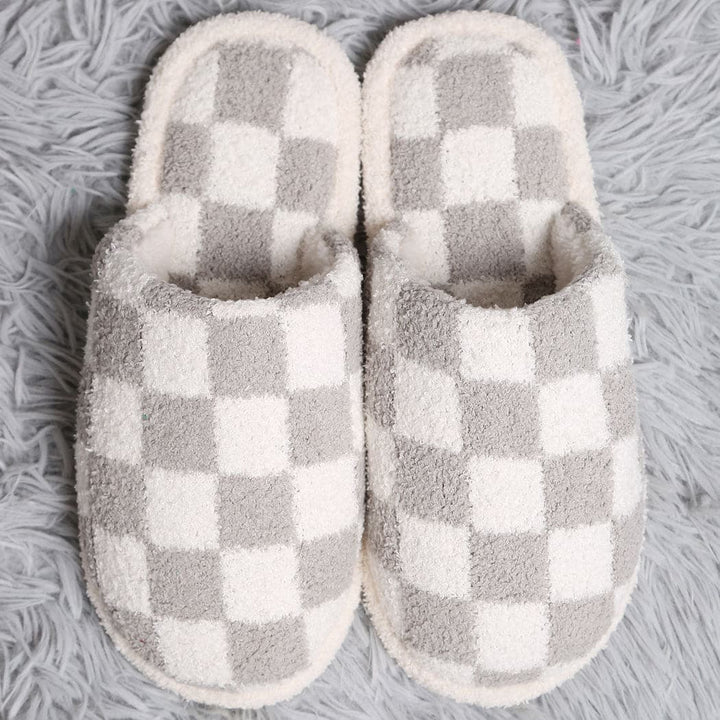 Checkerboard Lounge Slippers *MORE COLORS*