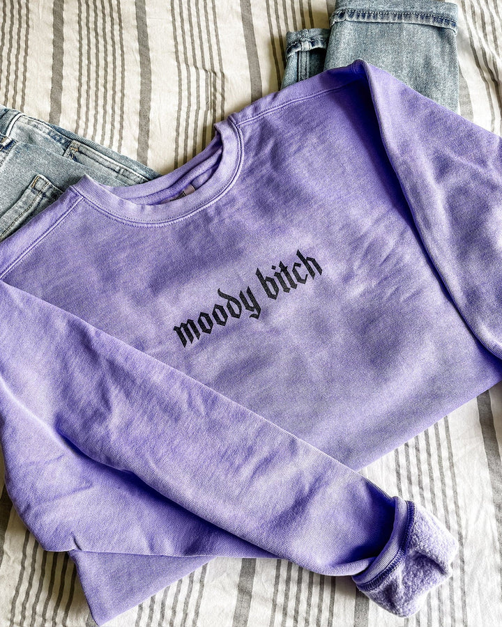 Moody Bitch Sweatshirt - Violet