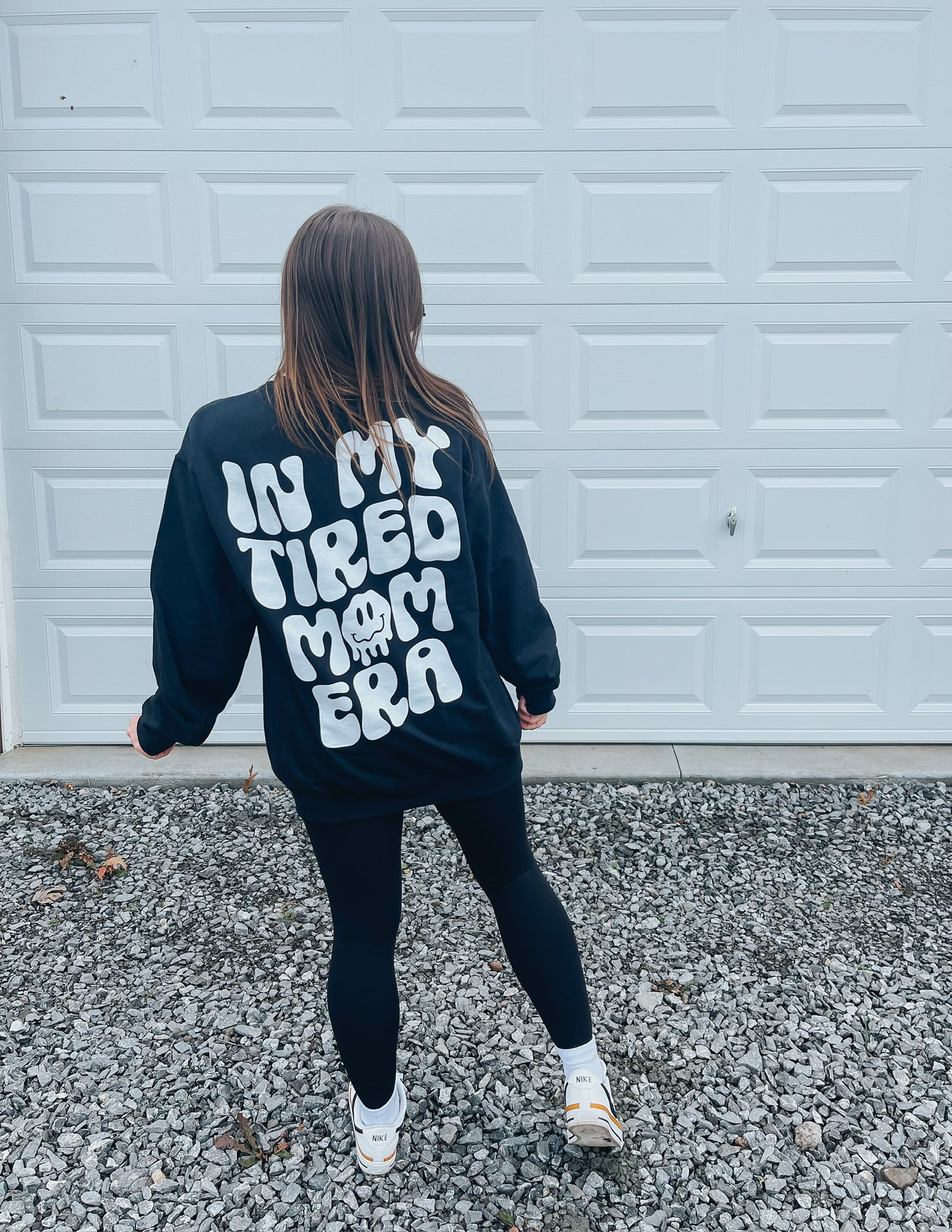 In My Tired Mom Era Sweatshirt - B&W – Sweetees