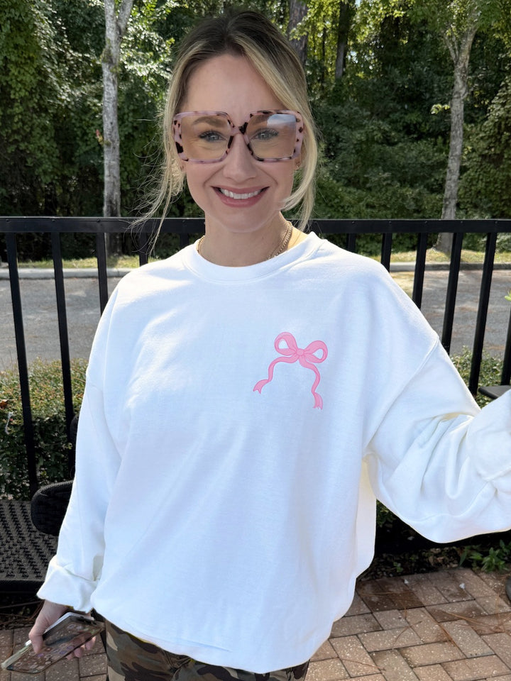 More Espresso Less Depresso White Sweatshirt