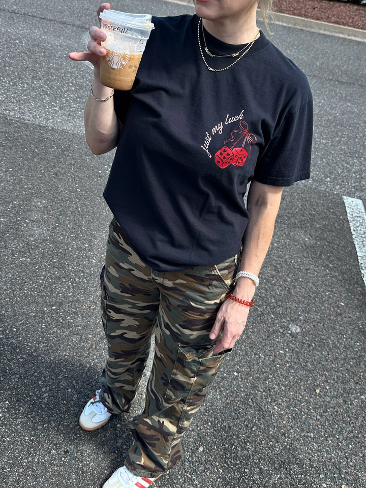 It Is What It Is Black Tee