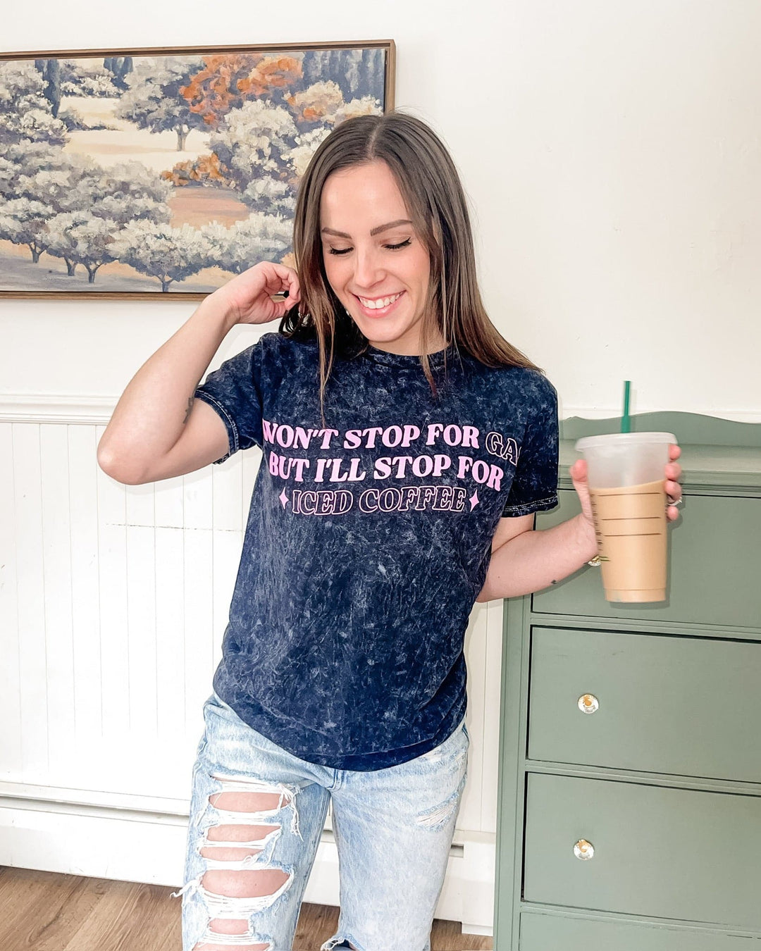Won't Stop For Gas Mineral Wash Tee