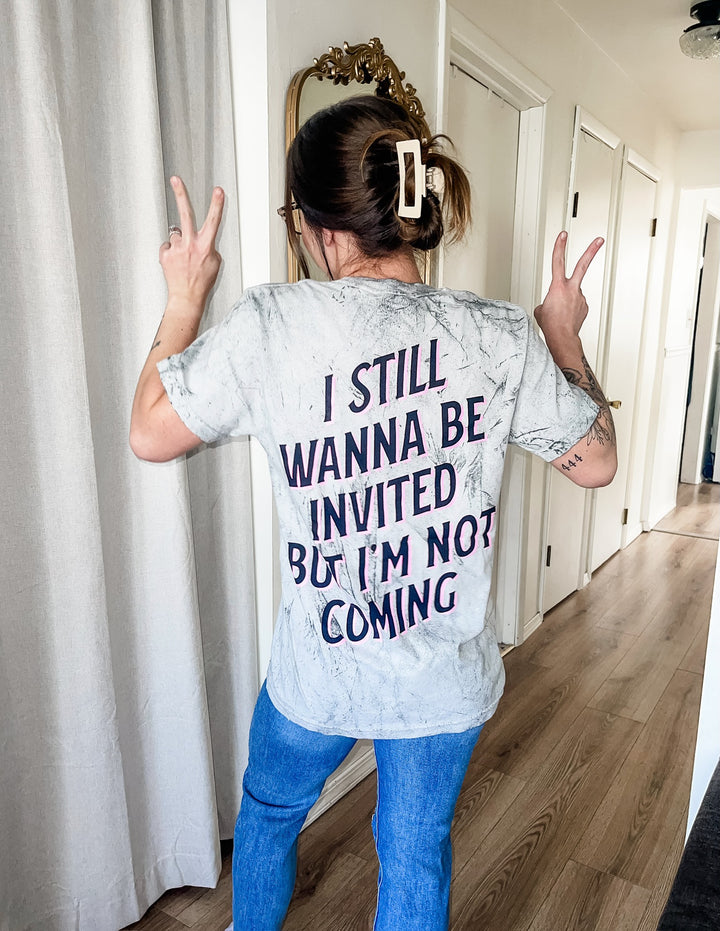I Wanna Be Invited Colorblast Tee