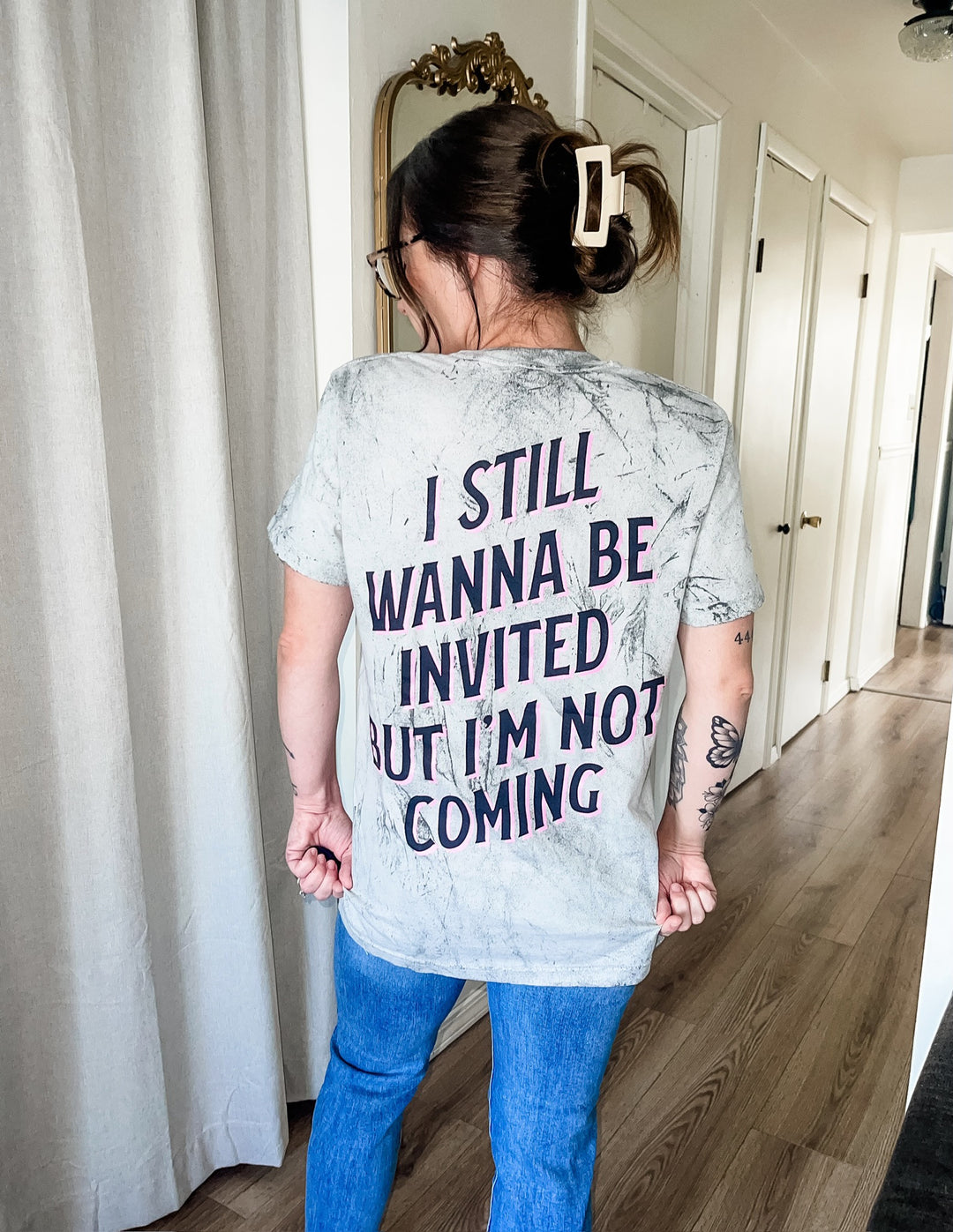 I Wanna Be Invited Colorblast Tee