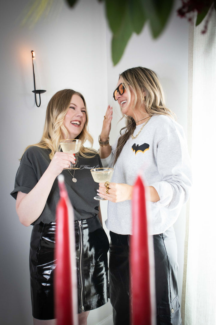 Haunt Mess Ghost Dark Gray Tee