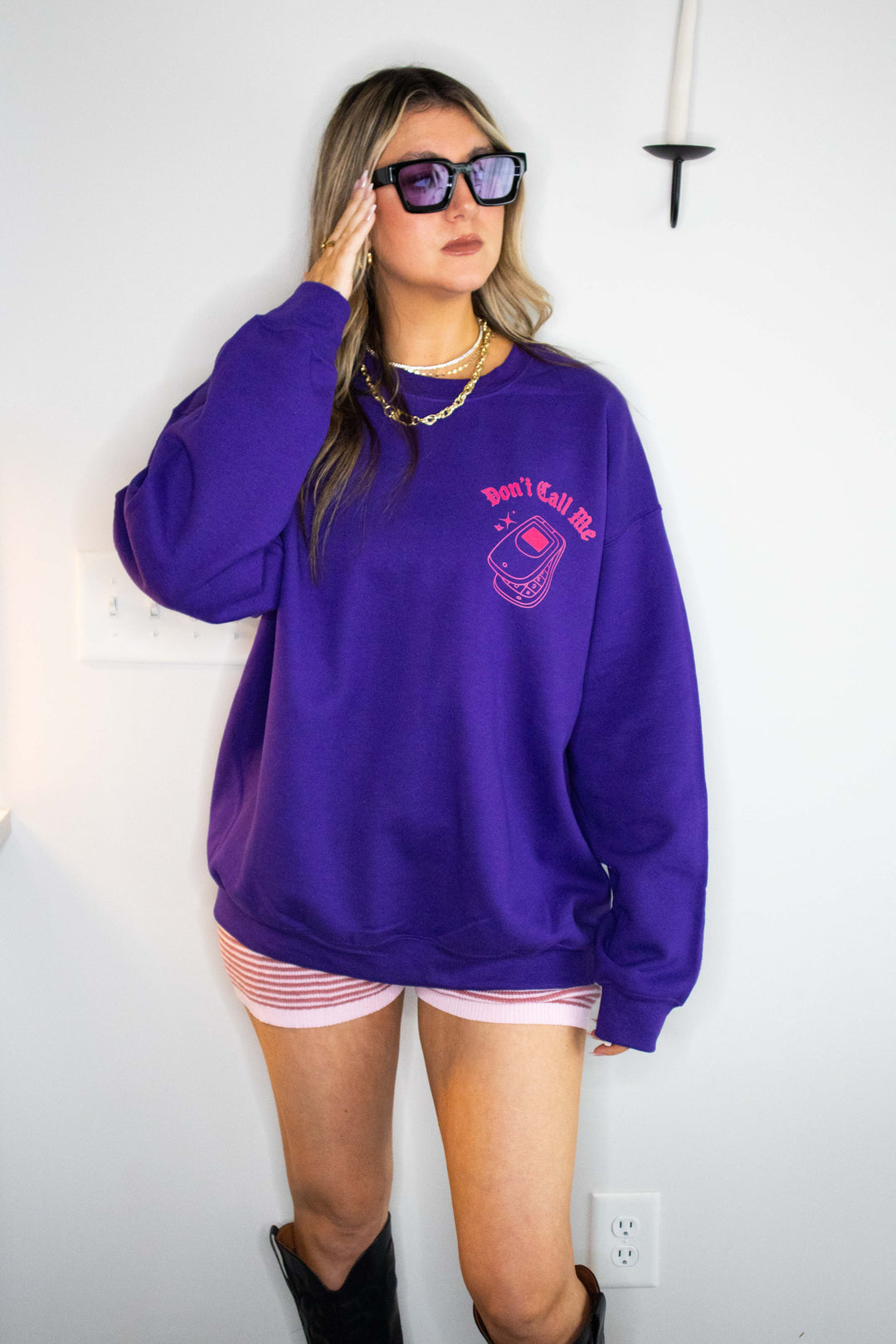 Don't Call Me Purple Sweatshirt