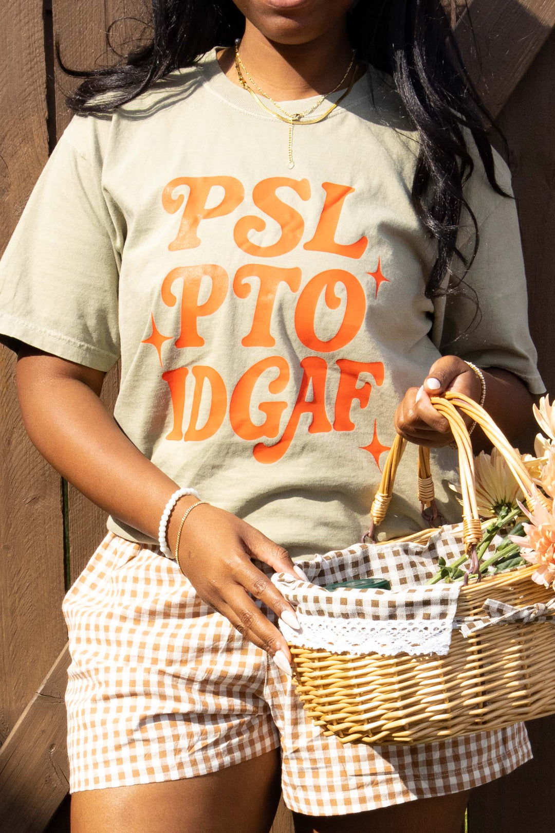 PSL PTO IDGAF Tan Tee