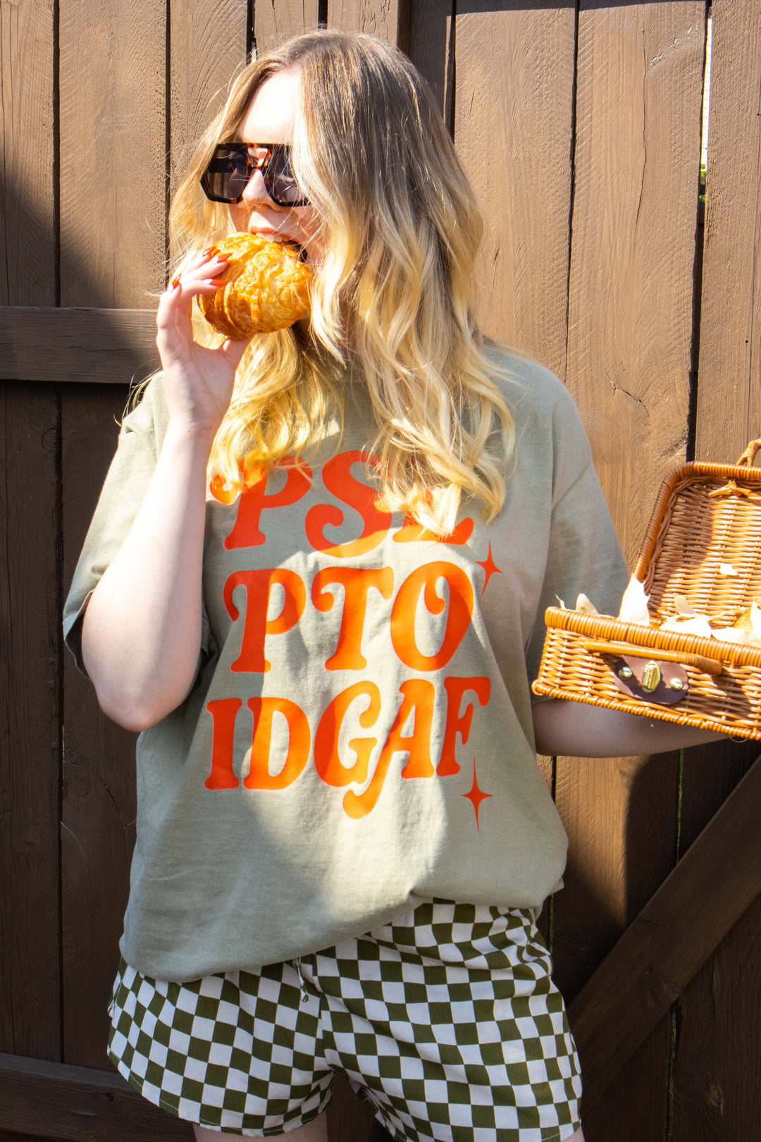 PSL PTO IDGAF Tan Tee