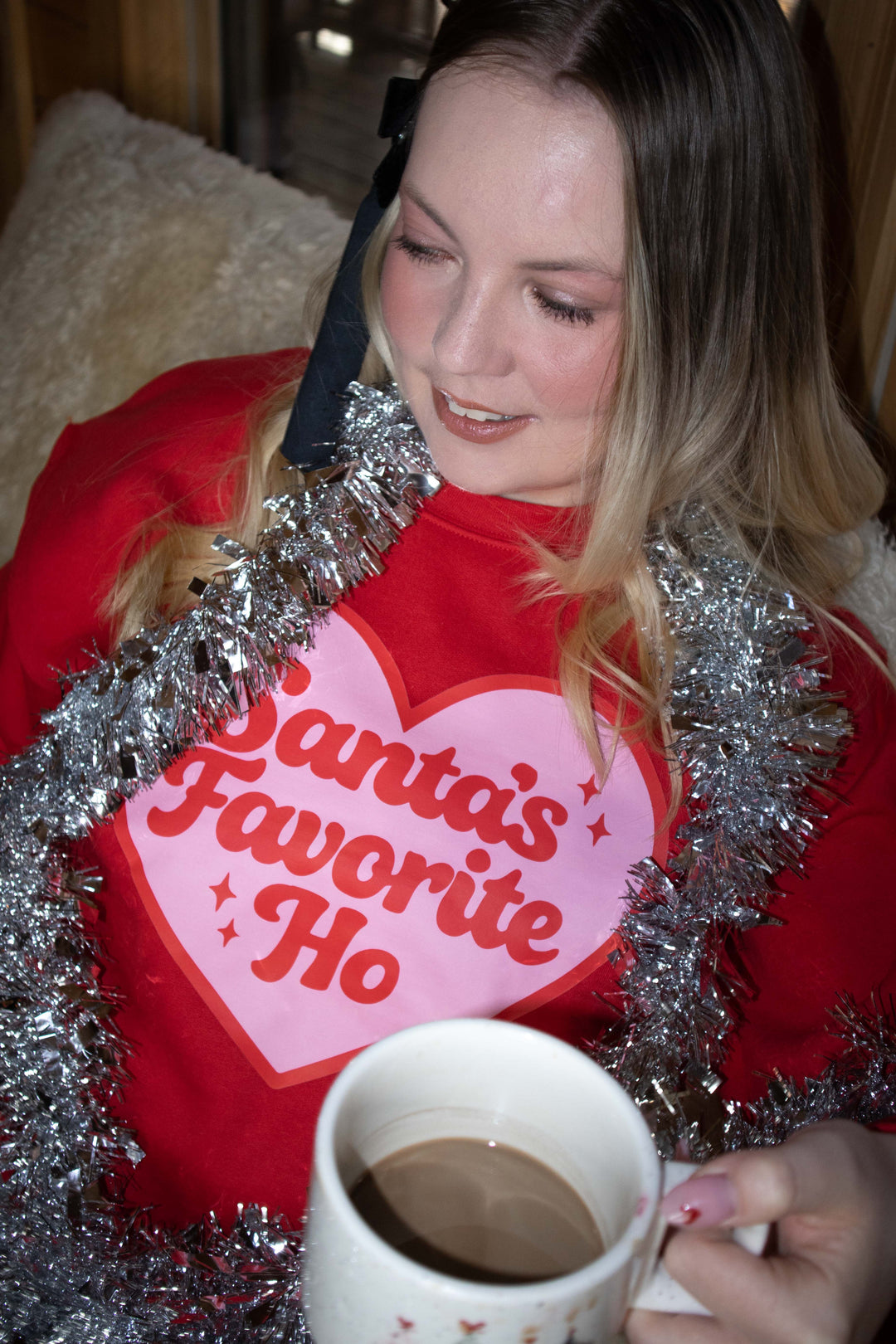 Santa's Favorite Ho Red Sweatshirt