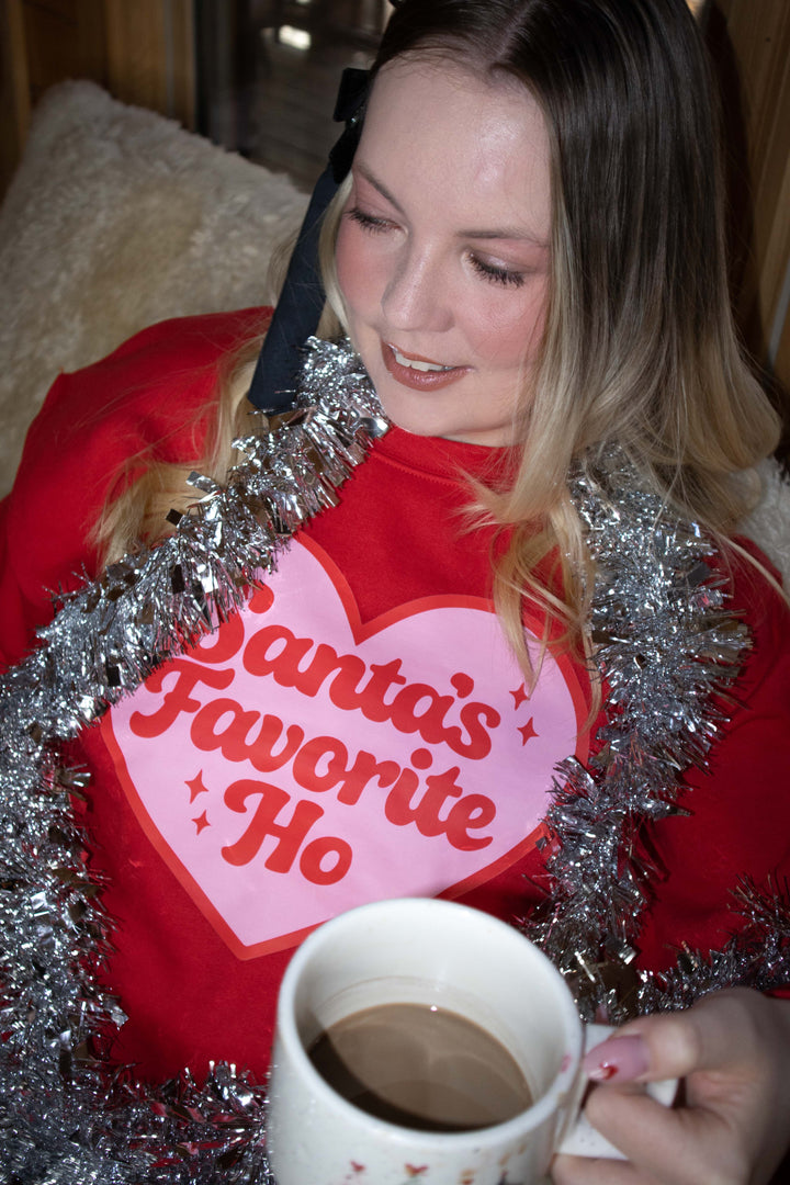 Santa's Favorite Ho Red Sweatshirt