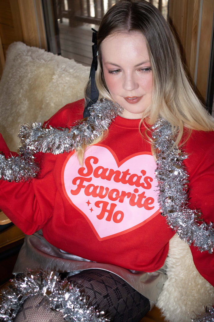 Santa's Favorite Ho Red Sweatshirt