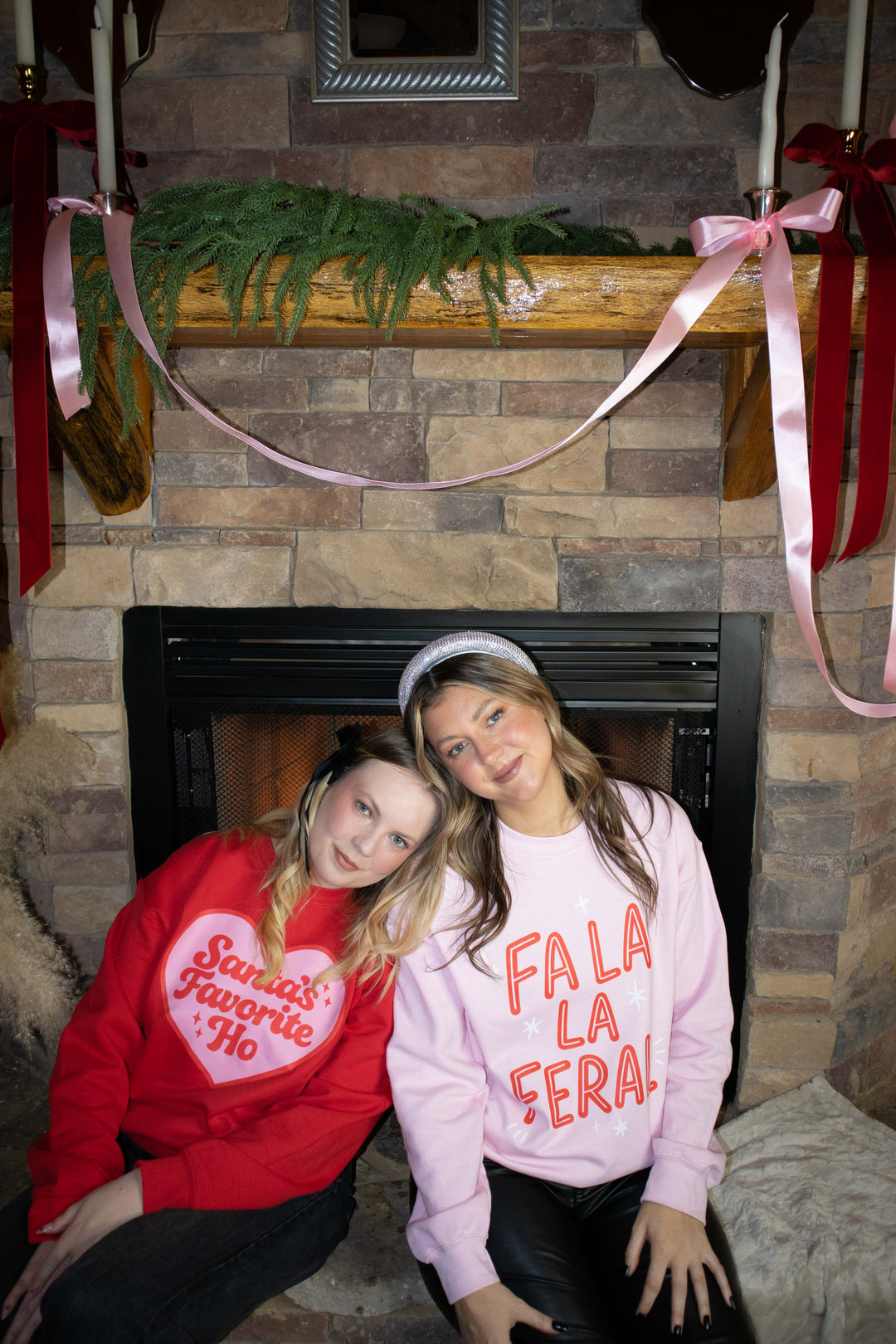 Fa La La Feral Light Pink Sweatshirt