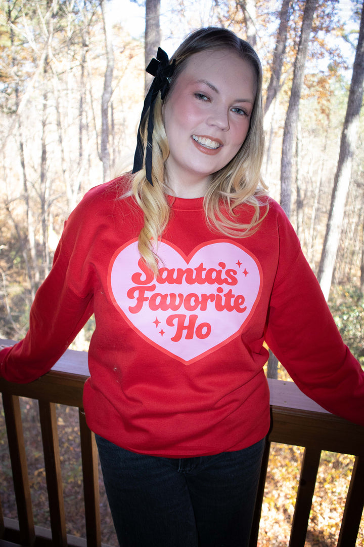 Santa's Favorite Ho Red Sweatshirt