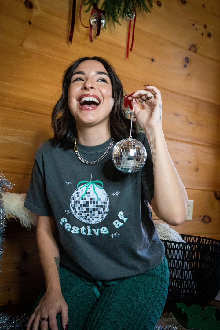 Festive AF Gray Tee