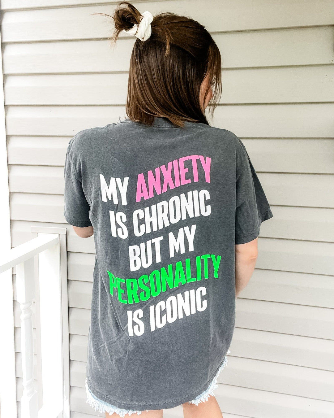 My Anxiety is Chronic Tee - Pepper