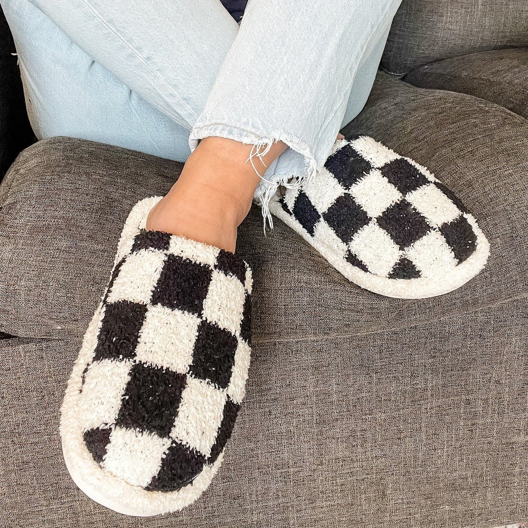 Checkerboard Lounge Slippers *MORE COLORS*