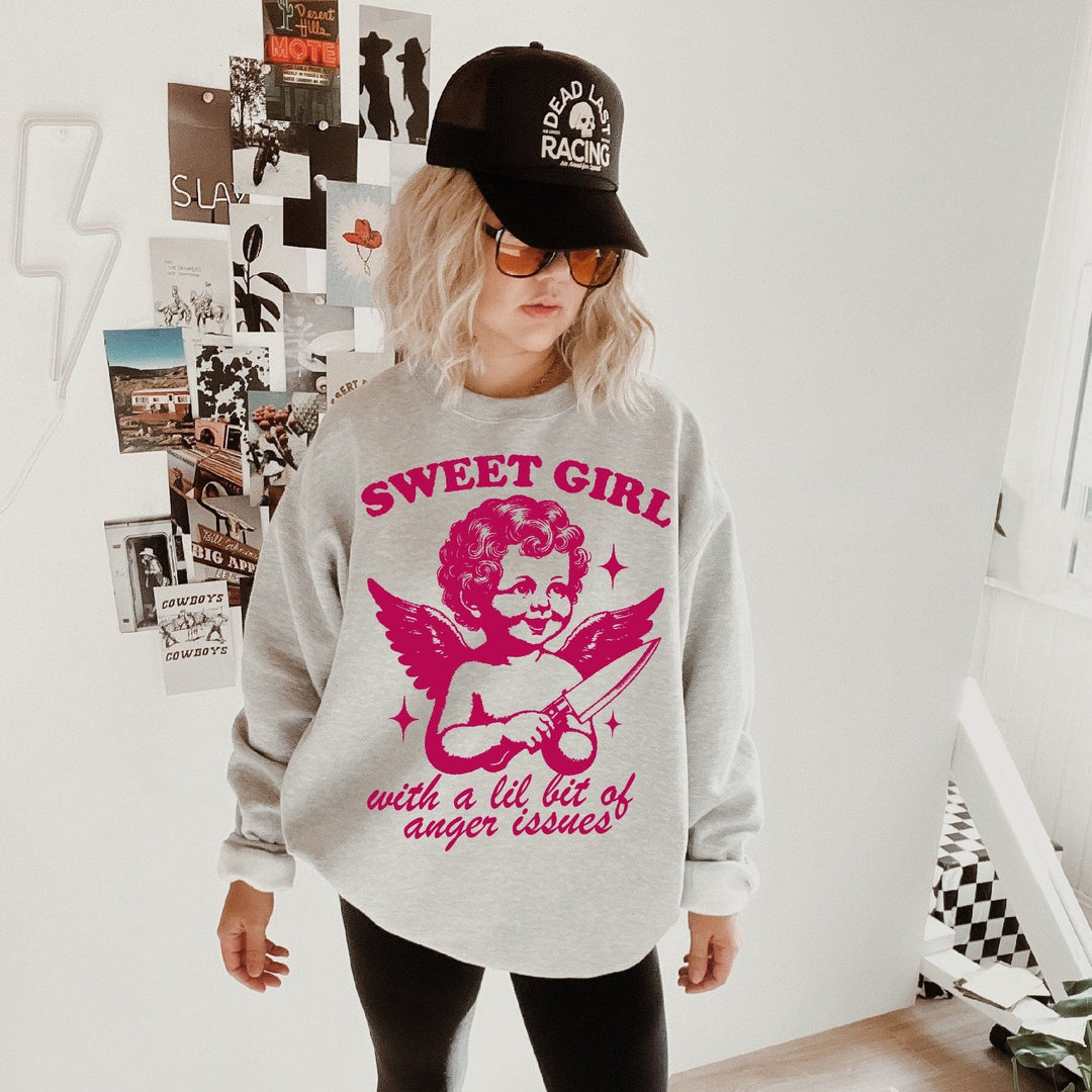 Sweet Girl Sweatshirt - Ash