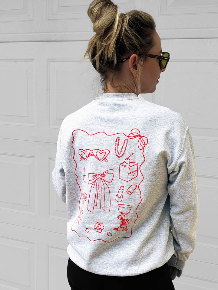 Better Late Than Ugly Light Gray Sweatshirt