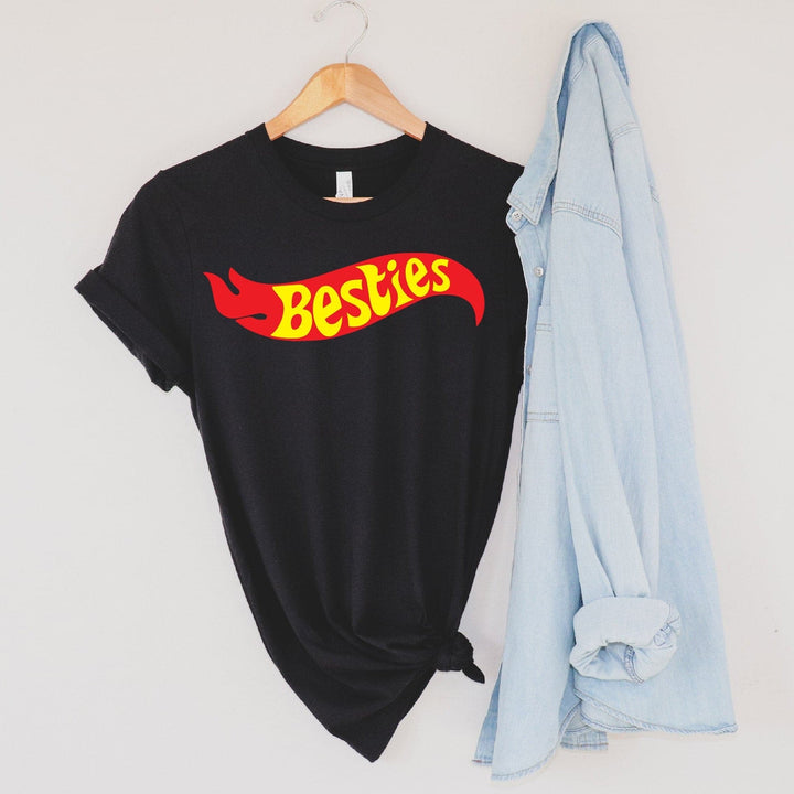 Besties Hotwheels Adult Tee - Black