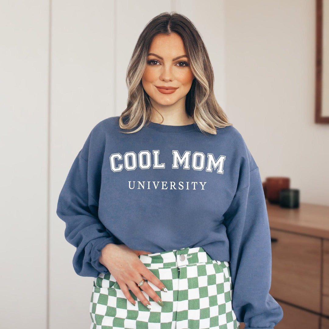 Cool Mom University Sweatshirt - Indigo