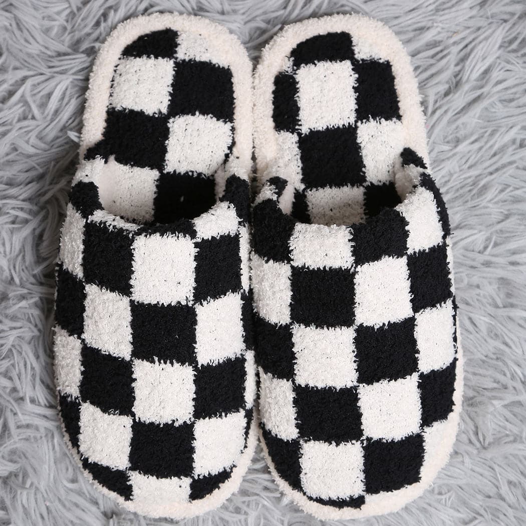 Checkerboard Lounge Slippers *MORE COLORS*