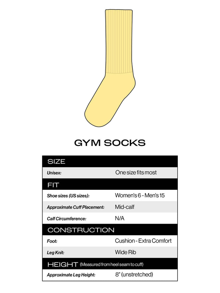 Exhausted American Gym Crew Socks