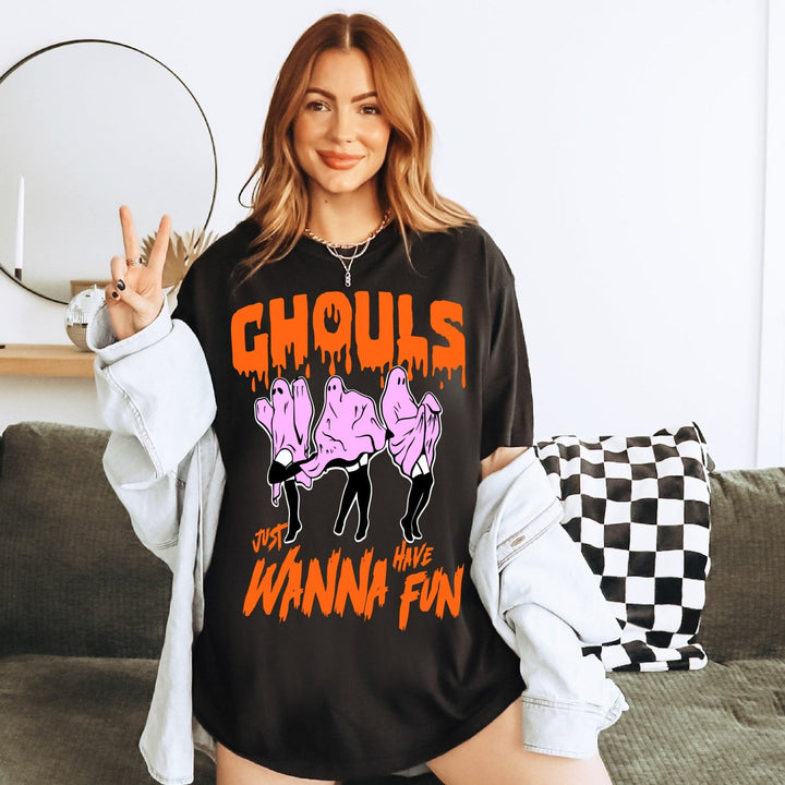 Ghouls Just Wanna Have Fun Tee - Black