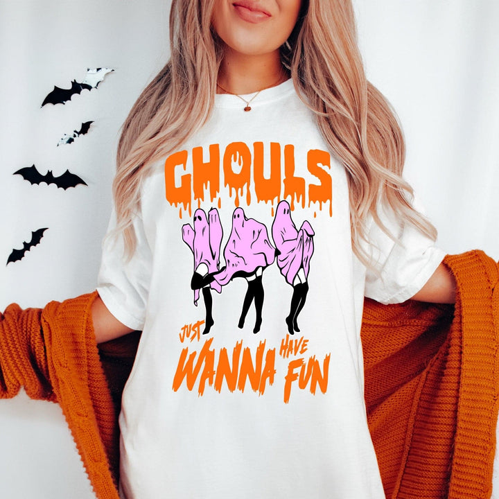 Ghouls Just Wanna Have Fun Tee - White (PREORDER)