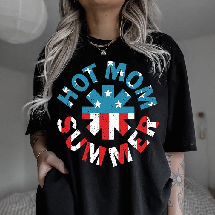 Hot Mom Summer Band Tee