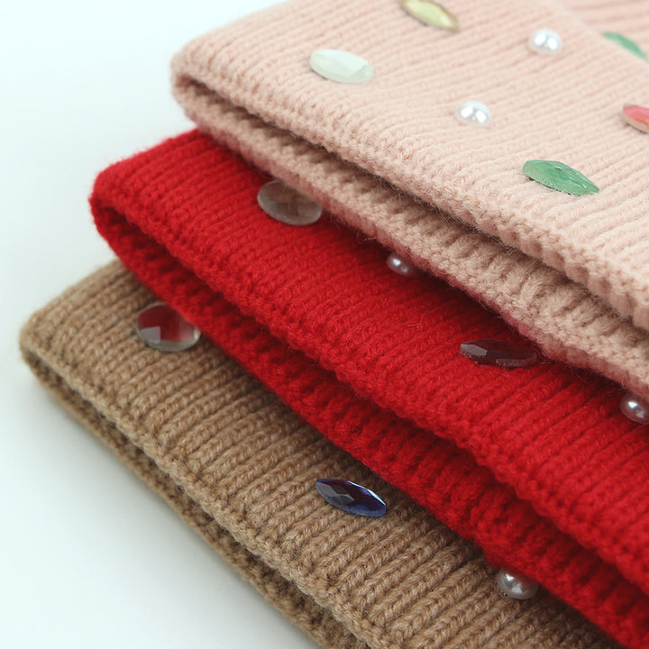 Gemstone Sparkle Beanie | Red