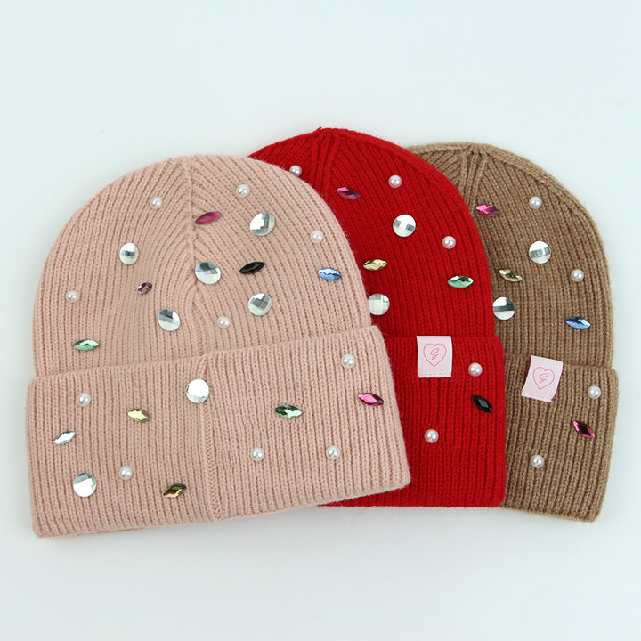 Gemstone Sparkle Beanie | Mocha