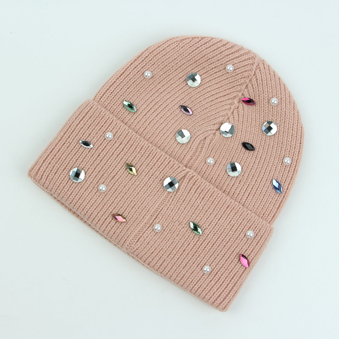 Gemstone Sparkle Beanie | Blush