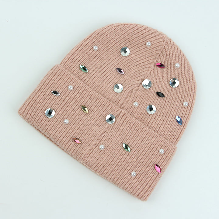 Gemstone Sparkle Beanie | Blush