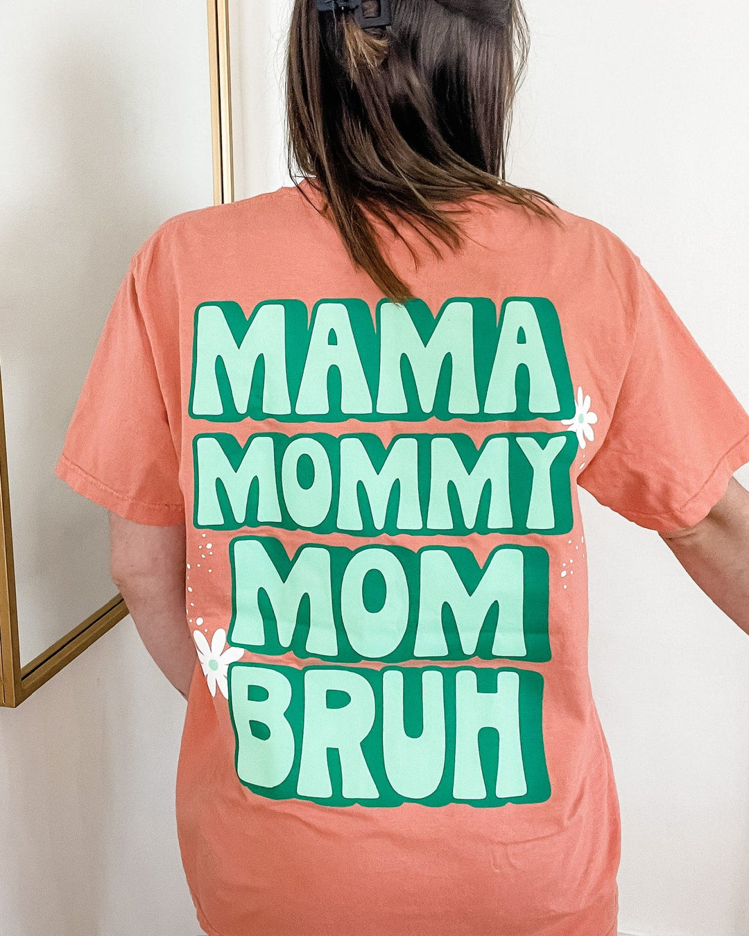 Mama, Mommy, Mom, BRUH Tee - Terracotta