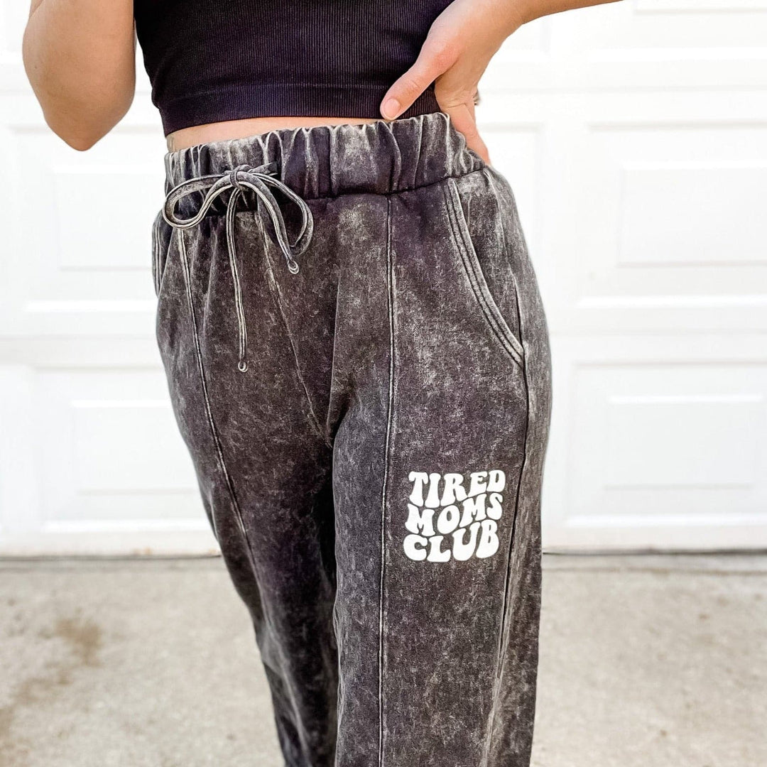 Tired Moms Club Acid Wash Lounge Pants **MORE COLORS**