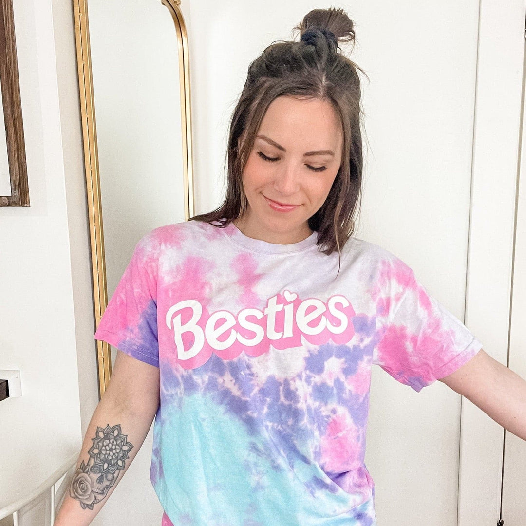 Besties Cotton Candy Adult Tee