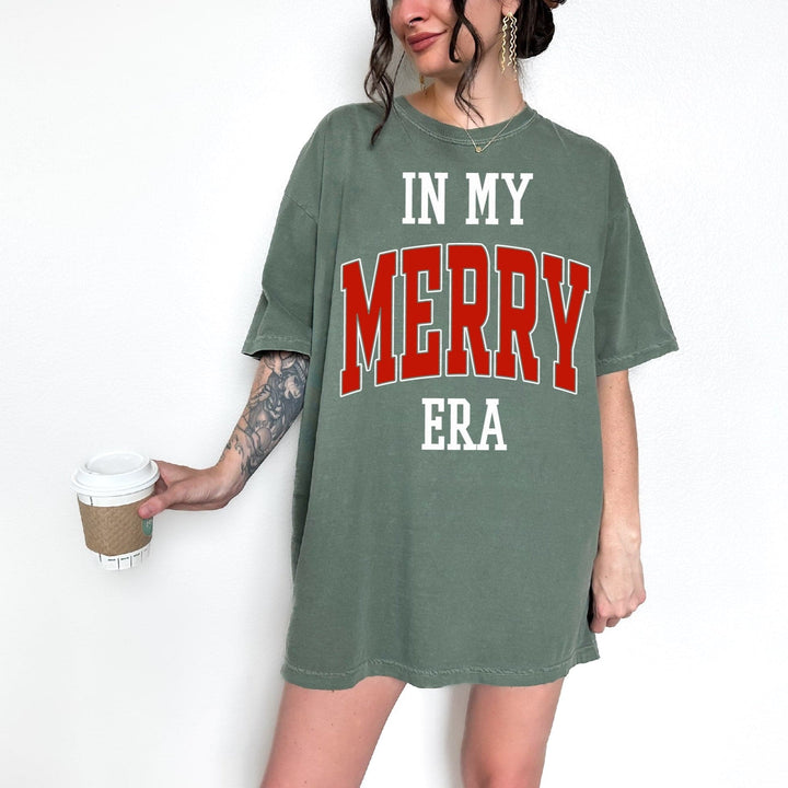 In My Merry Era Tee - Moss