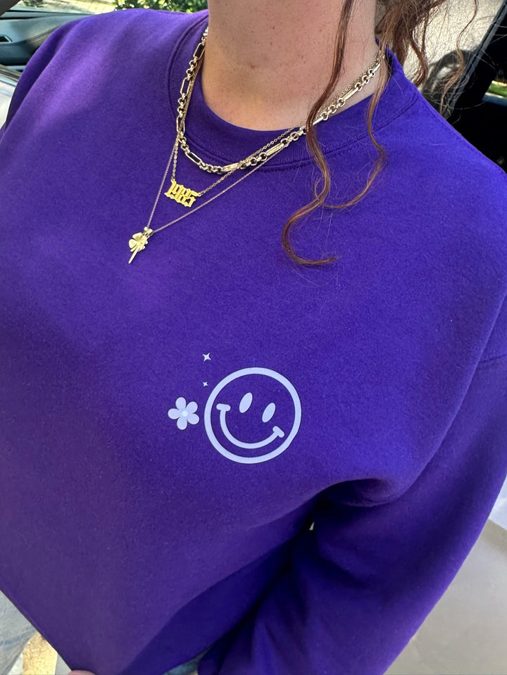 Retired From Giving a Damn Purple Sweatshirt